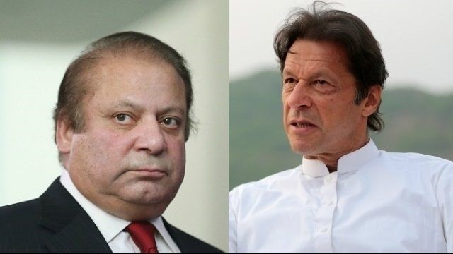 Photo: PM Imran Khan and Ex PM Nawaz Sharif