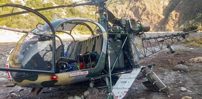 SOURCE: ARY NEWS: An Indian military Cheetah helicopter smashed in occupied Jammu and Kashmir. SOURCE: ARY NEWS