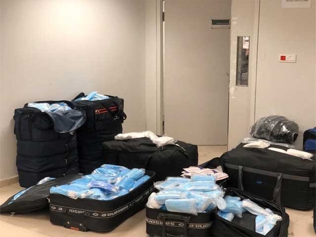 10 bags full of face masks seized at Islamabad airport