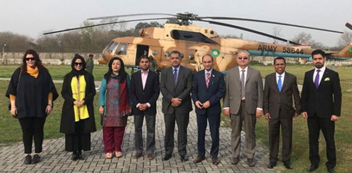 A six-member delegation of ‘OIC’ visited the LoC and briefed over Indian ceasefire violations.
