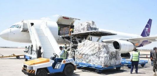 Another special plane of China carrying medical supplies regarding Coronavirus pandemic.