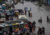 Heavy rainfall worsened the situation in Karachi.