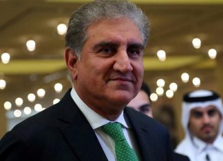 Pakistan reaffirms stand on Palestine of two state solution as set out in UN resolutions, FM Qureshi.