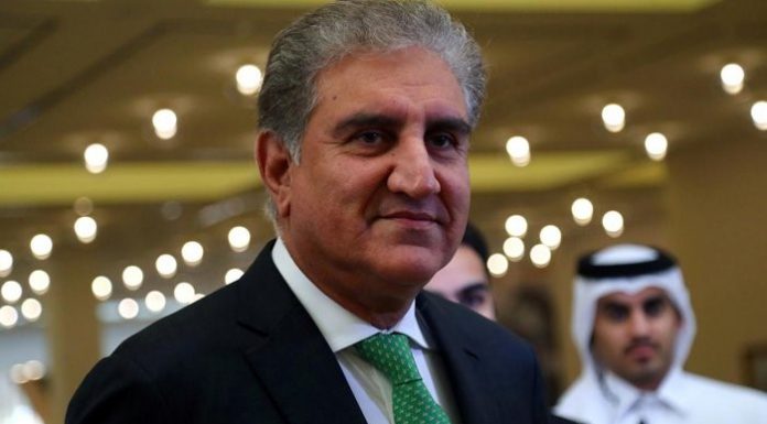 Pakistan reaffirms stand on Palestine of two state solution as set out in UN resolutions, FM Qureshi.