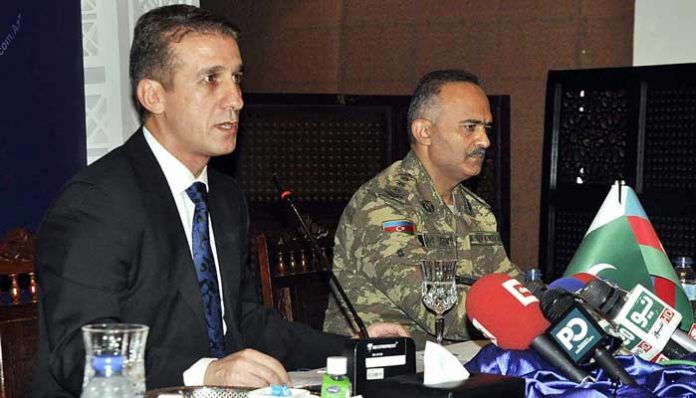 Ambassador of Azerbaijan addressing situation of ‘Armenian Military Aggression and attacks against Azerbaijan’.