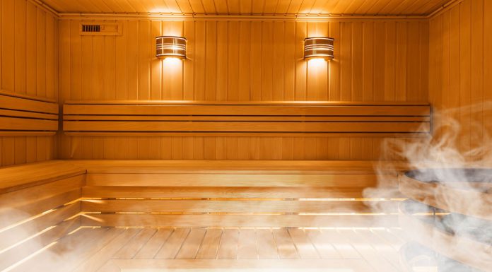 Sauna bath is beneficial for our health and improves blood circulation.