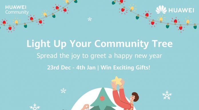 Huawei is inspiring everybody on a digital platform ‘Light up Your Community Tree’.