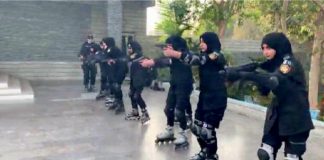 The Karachi police formed the Skating Force to eliminate street crimes.