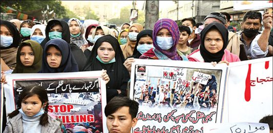 Hazara continuing sit-Ins and protest demanding for justice