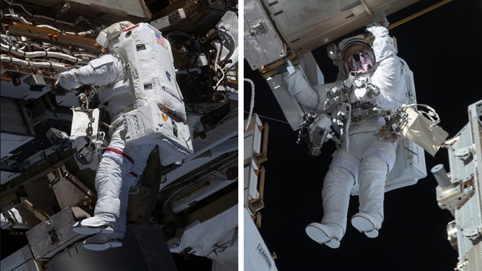 Nasa astronauts complete power upgrades for space station