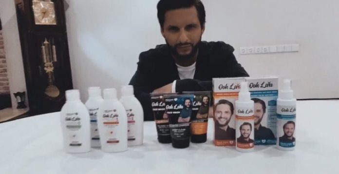 Shahid Afridi is launching his skincare brand ‘Ooh Lala.’