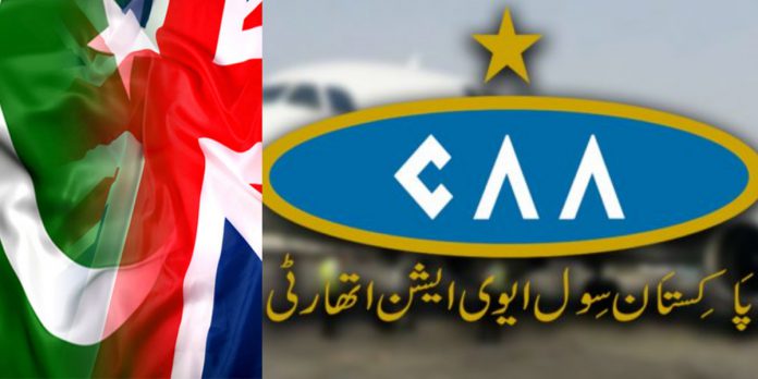 Pakistan Civil Aviation Authority ease limitation in travel for the UK.