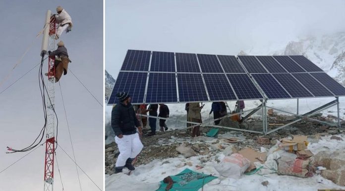 Pakistan Installs first Mobile Phone Tower At Base Camp of K2 - 2021
