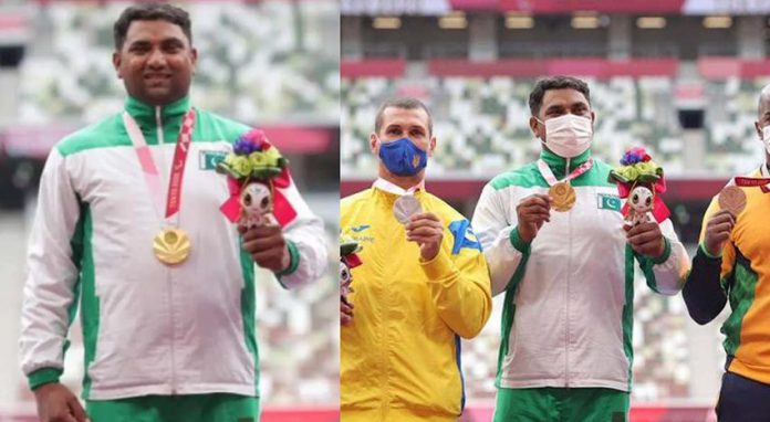 Haider Ali achieves for Pakistan gold medal at the Tokyo Paralympics.