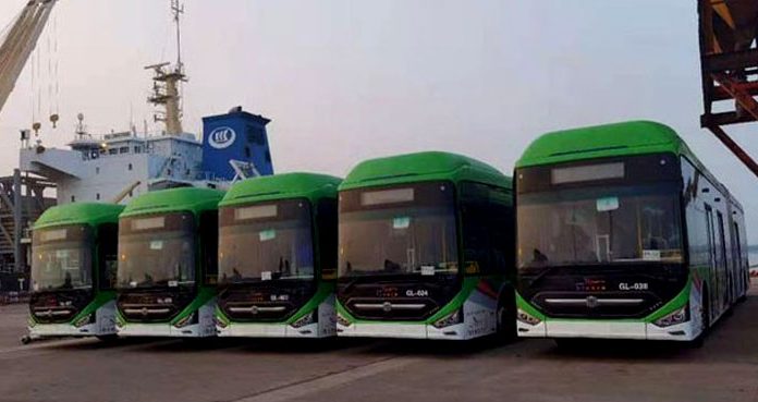 New Green Line BRT Buses to Reach Karachi Tonight.