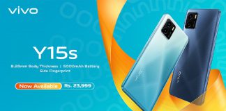 VIVO Y15S Launched in Pakistan With a Trendy Design.