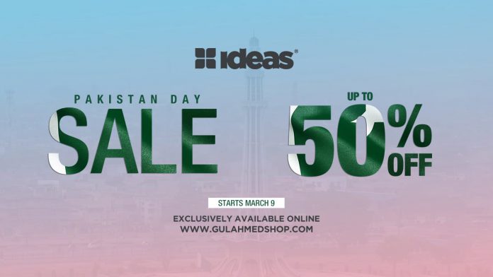 Ideas by Gul Ahmed: Pakistan Day Online Sale To Start From March 9