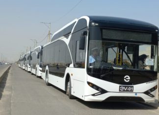 The country’s first electric bus service Officially Launches in Karachi