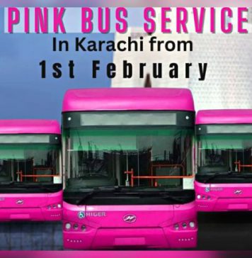 Pink Bus Service for women starts in Karachi by Sindh Government