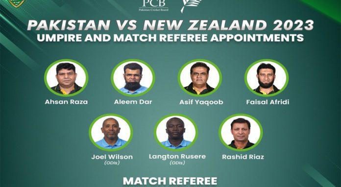 Pakistan vs. New Zealand: PCB announces match officials for series